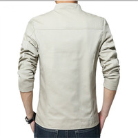 Kurtka męska moda stojący kołnierz kurtki mężczyźni Slim Fit Business Casual męskie kurtki mężczyźni odzież Plus rozmiar M-5XL solidna 2